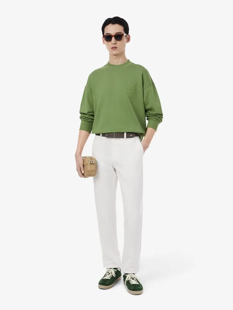 Свитшот с логотипом LACOSTE, Green — фото 4