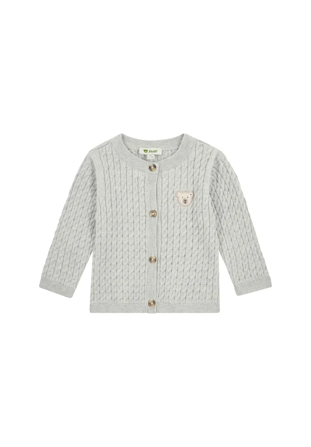 Strickjacke baby wellness унисекс - кардиган Steiff, Harbor Mist Melange