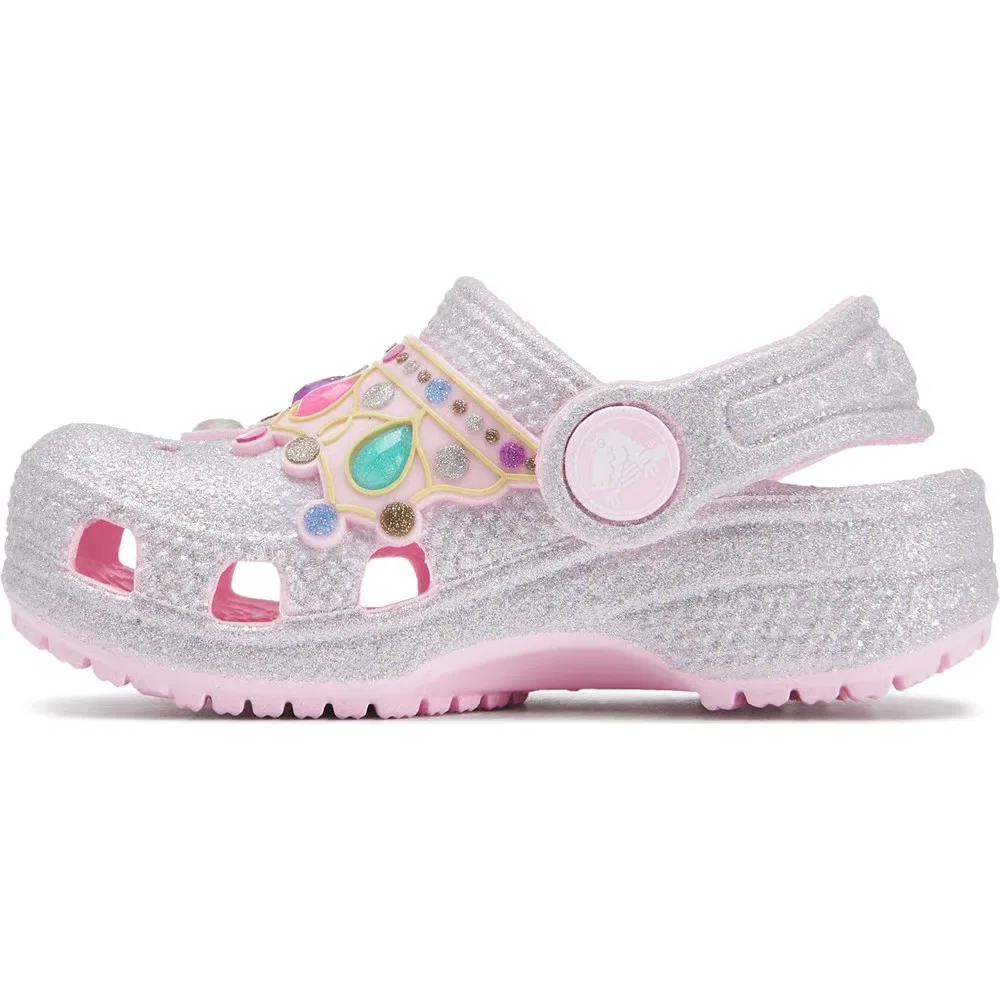 Детские классические сабо IAM Crocs, Pink Glitter — фото 3