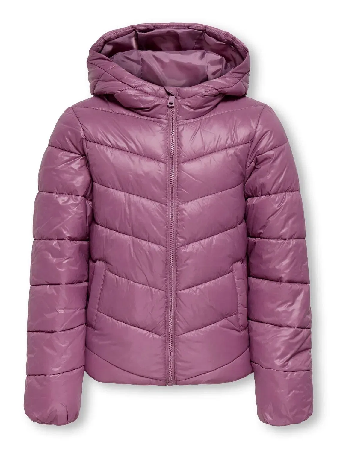 Куртка легкая стеганая с капюшоном Kogkajsa Light Quilt Hood Jkt Kids Only, фиолетовый