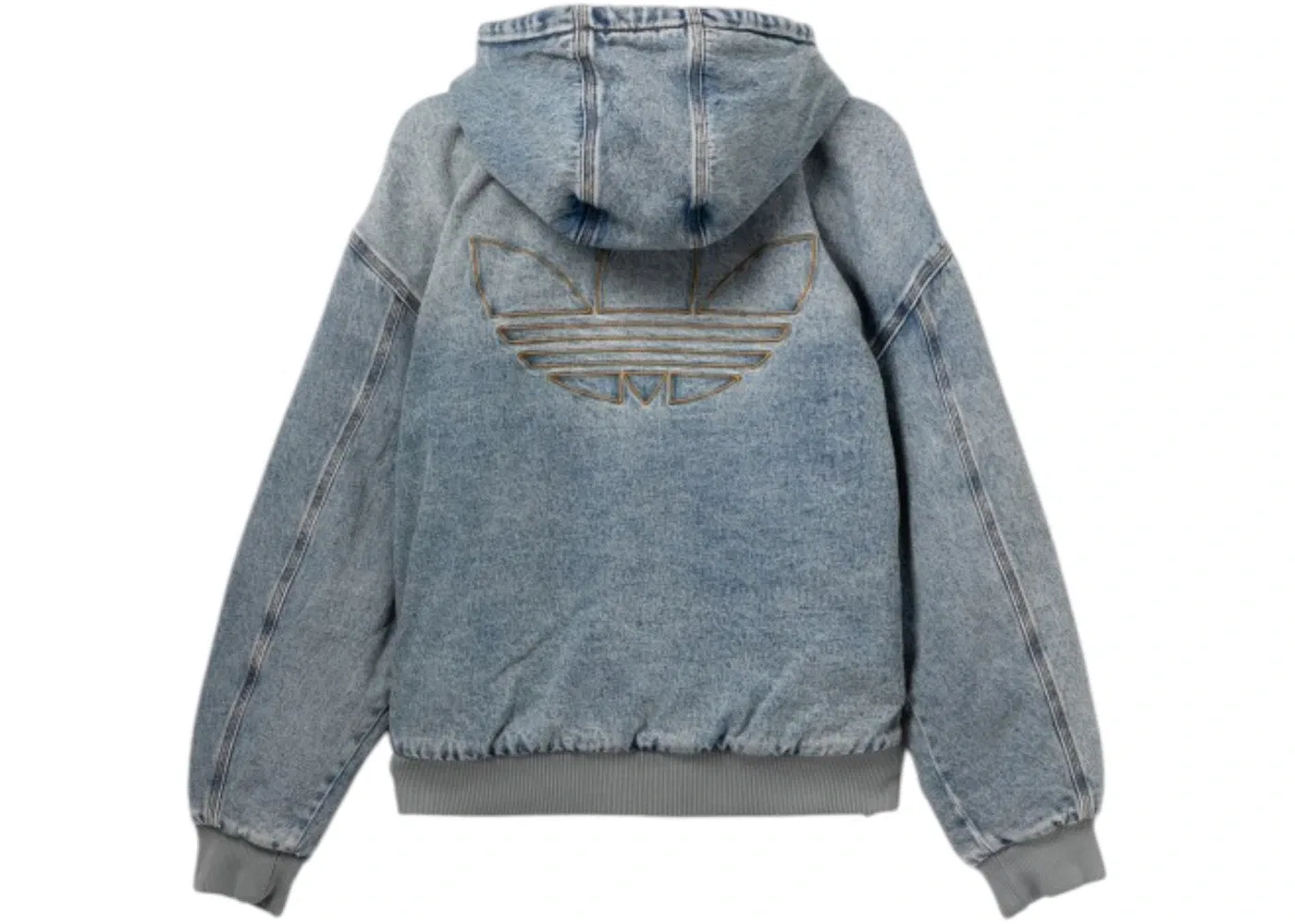 Женская джинсовая куртка с принтом Adidas, Denim — фото 2