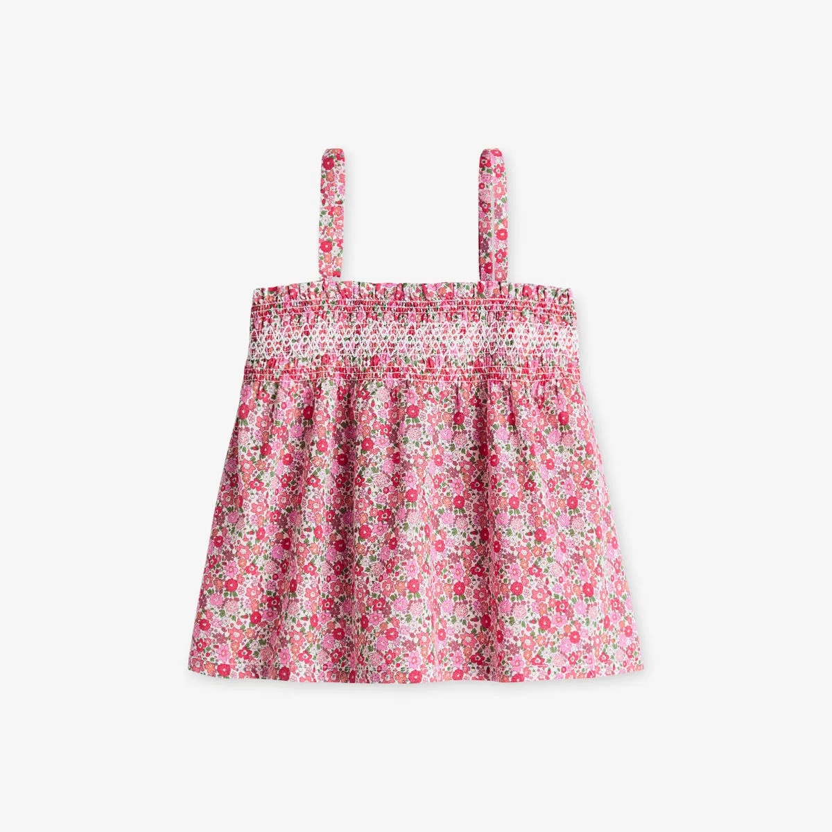 Хлопковый топ с цветочным принтом и сборками, 2-10 лет H&M Adorables, розовый