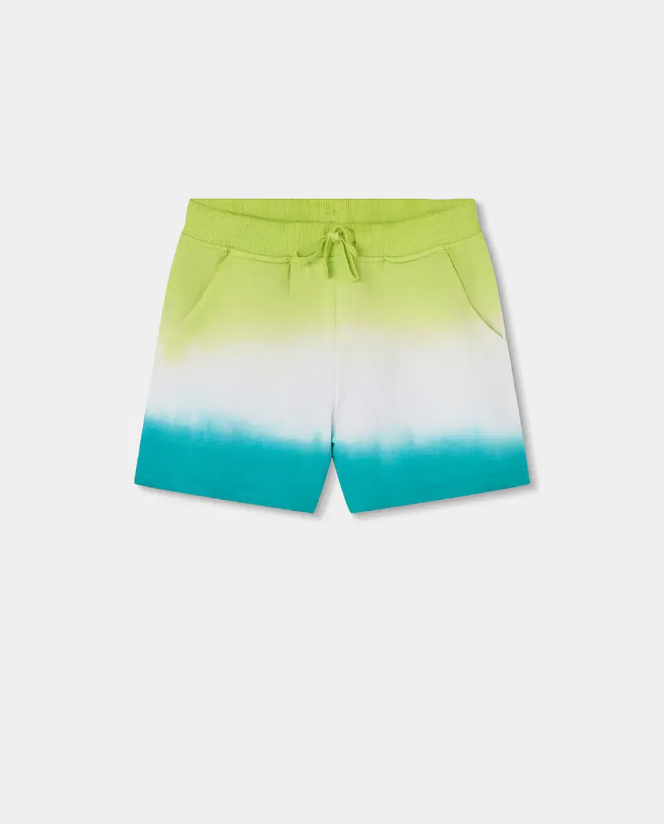 Детские шорты для девочек с градиентом Boboli, Verde / Azul Marino