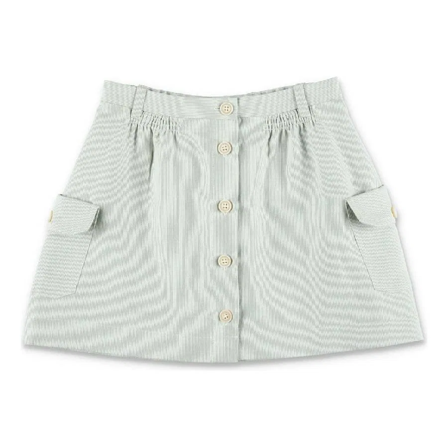 Юбка короткая из хлопка и льна Cotton-Linen Blend Short Skirt Bonpoint, Ra Amande