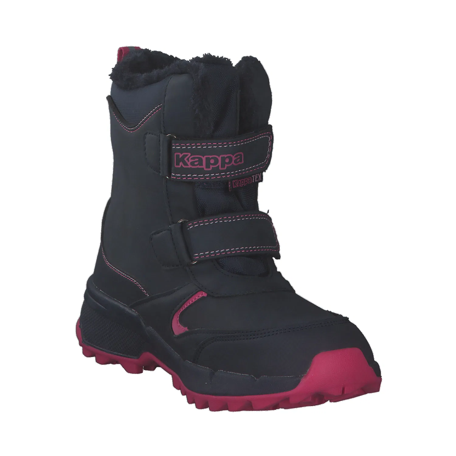 Детские зимние ботинки для девочек с мембраной FEYA TEX Kappa, Dark Blue / Pink — фото 2