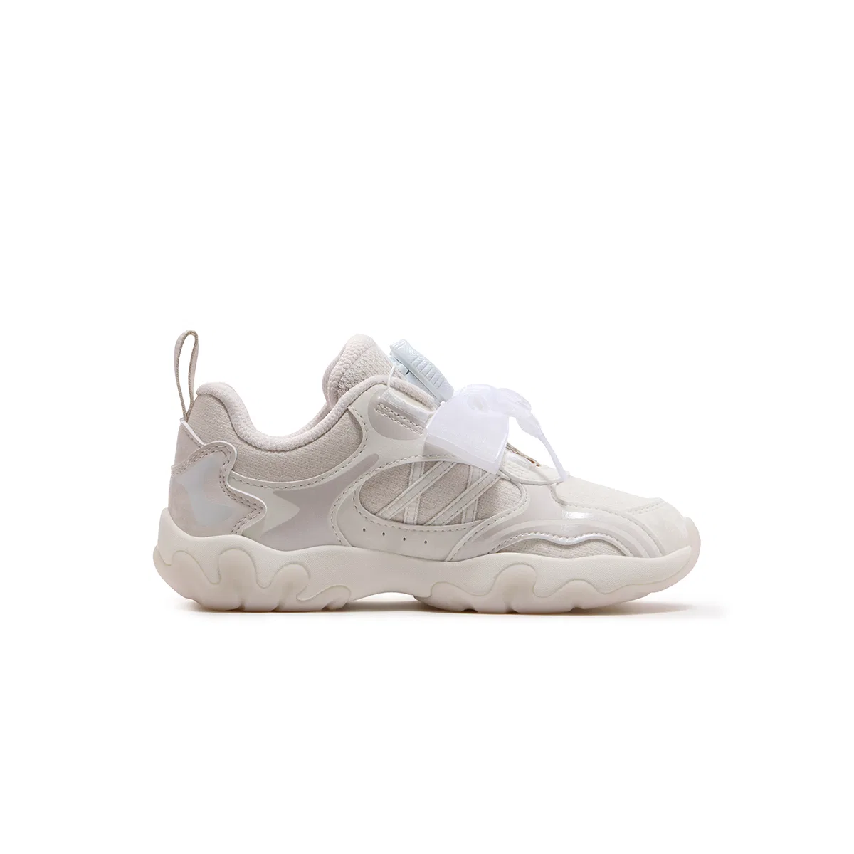 Детские тренировочные кроссовки с синтетической кожей Birch Brown/Milk White FILA KIDS — фото 3