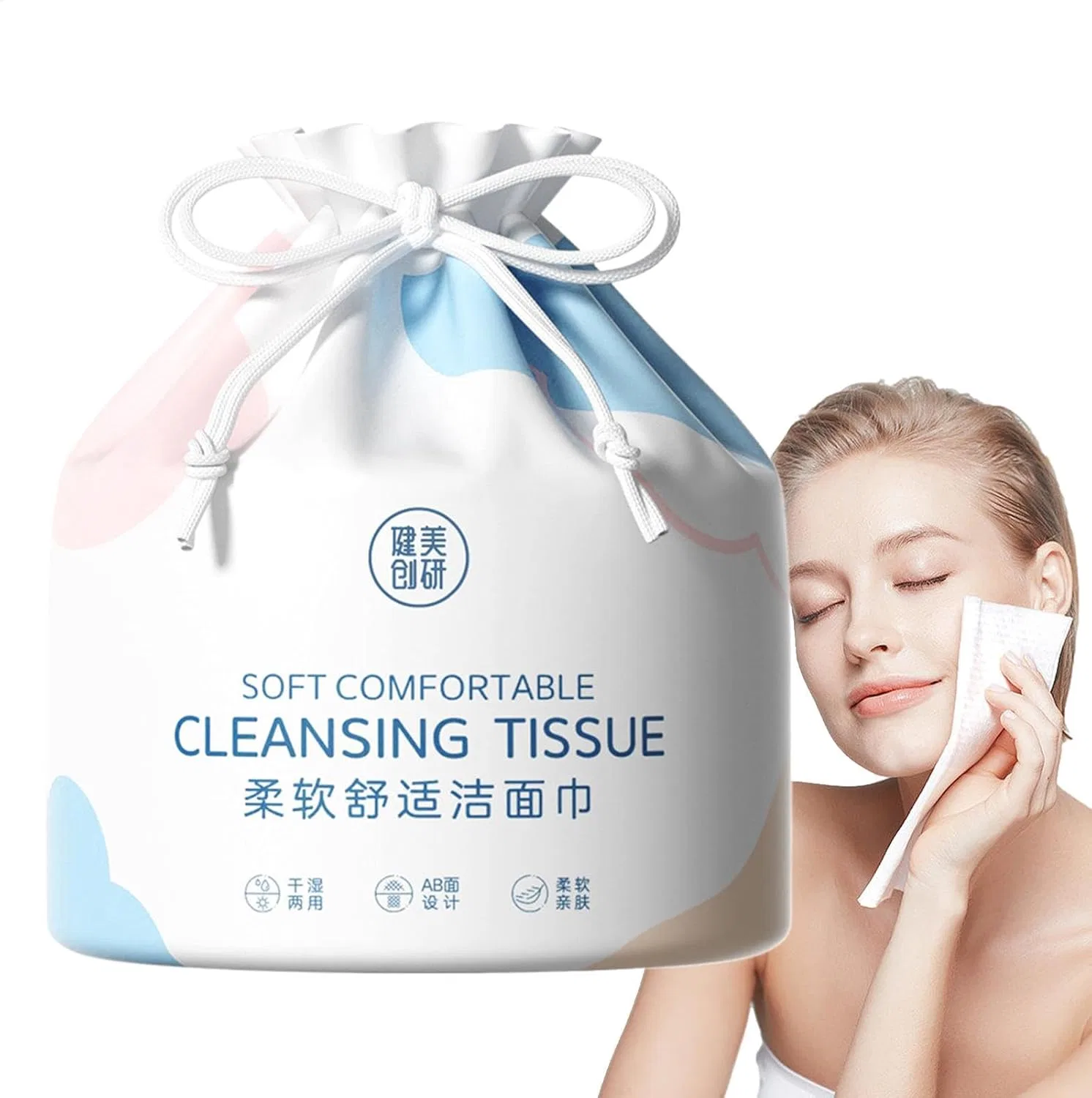 Салфетки для лица сухие, Cotton, Generisch, 1 шт.