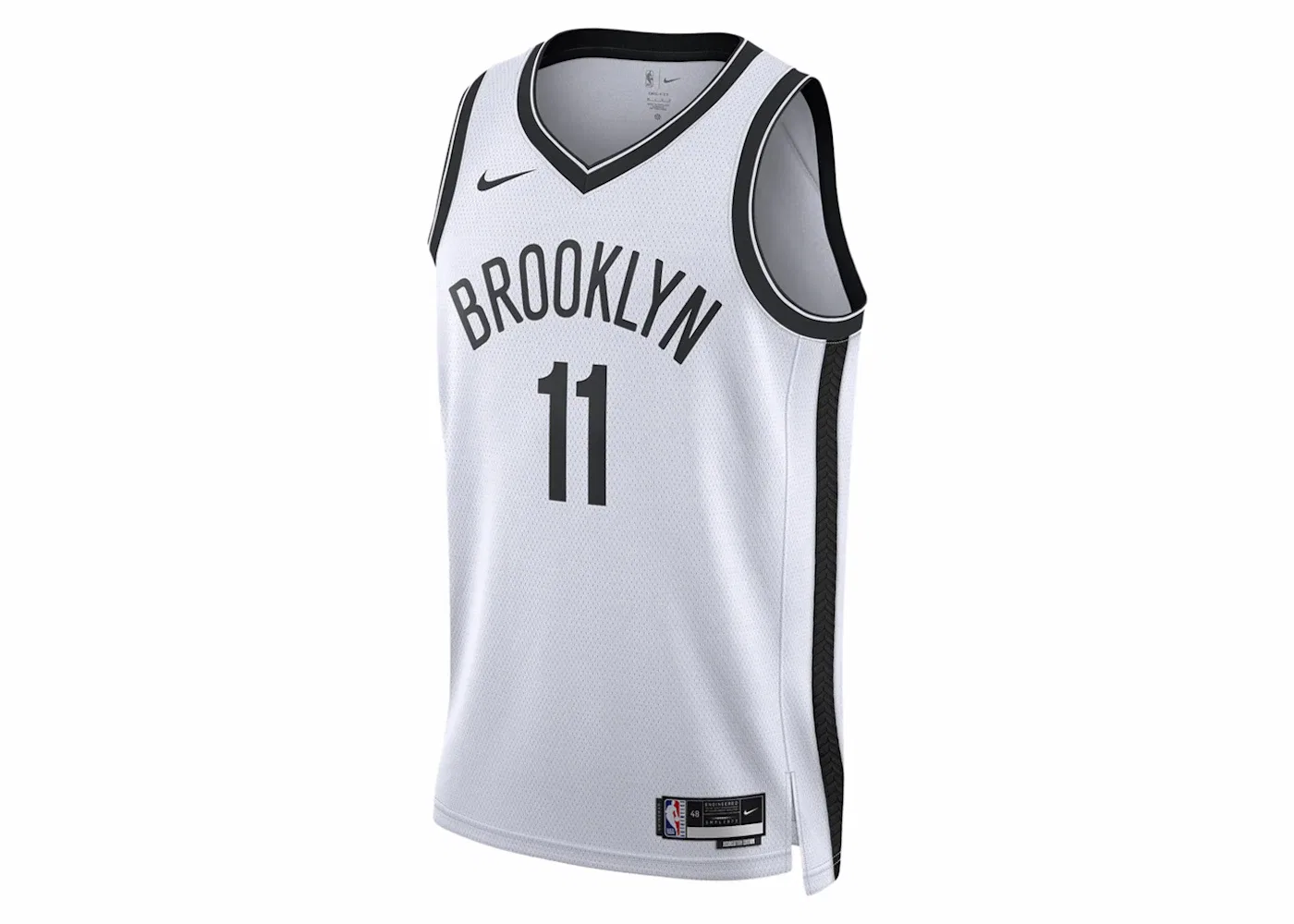 Мужская баскетбольная джерси Nike NBA Brooklyn Nets Kyrie Irving Association Edition 2023/24, Cloud White/Core Black