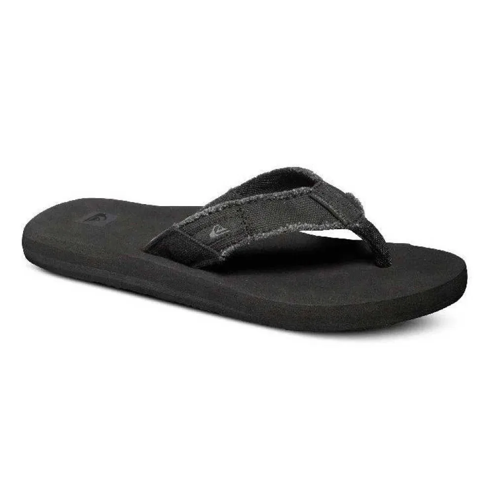 Детские шлепанцы с принтом Monkey Abyss Quiksilver, Black