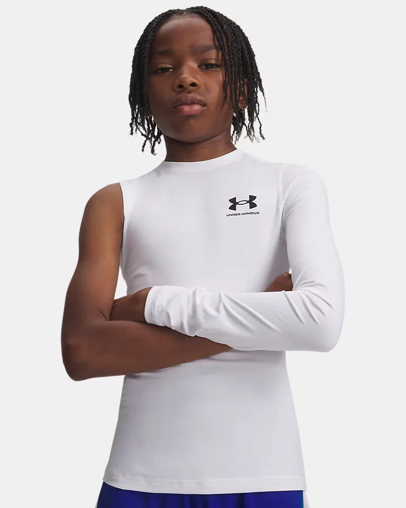 Лонгслив асимметричный HeatGear Asymmetrical Left UnderArmour, White/Black