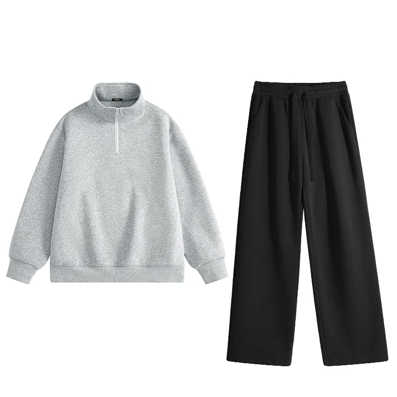 Детский комплект спортивных костюмов 2 шт MINISO, Heather Gray + Black