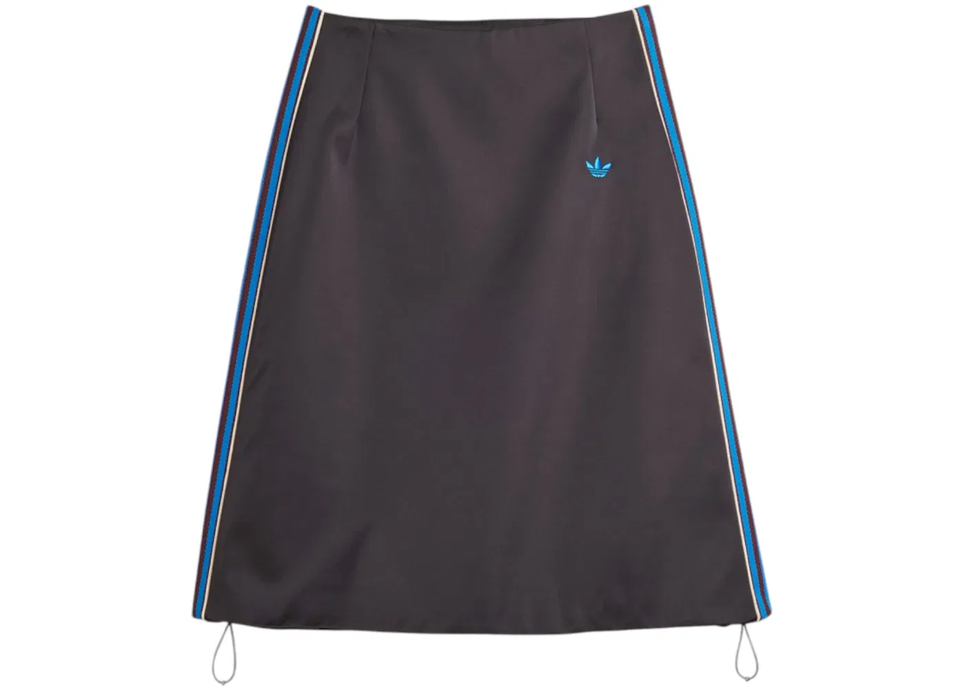Женская юбка из сатина Adidas x Wales Bonner W Satin Skirt, Dark Heather Grey