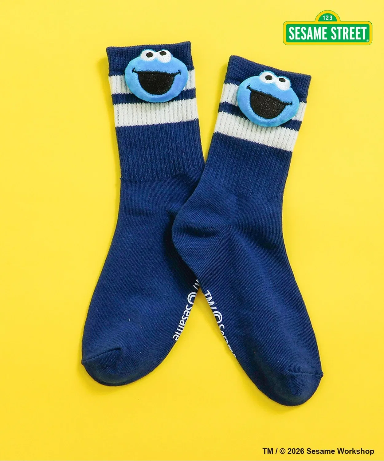 Детские носки с объемным дизайном, модель SESAME STREET, Navy