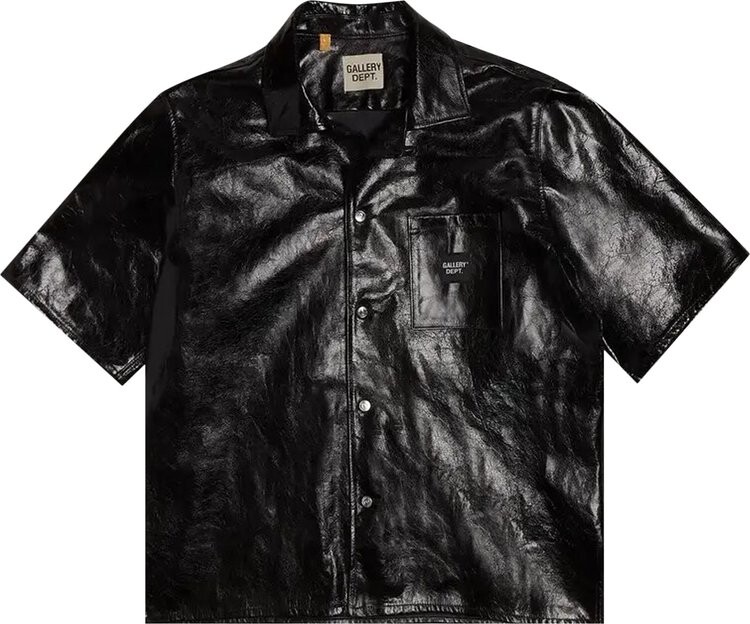 

Рубашка Gallery Dept. Leather Parker Shirt 'Black', черный