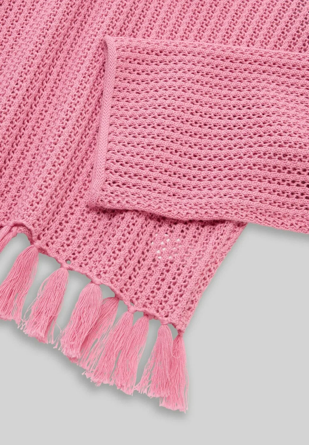 Укороченный пуловер и стрикджекен стрикпуловер mit fransen - джемпер Tom Tailor, Soft Blush Rose — фото 3