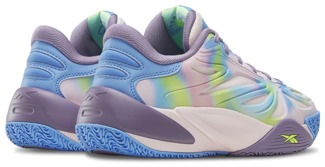 Детские кроссовки Angel Reese 1 Reebok, зеленый/фиолетовый — фото 3