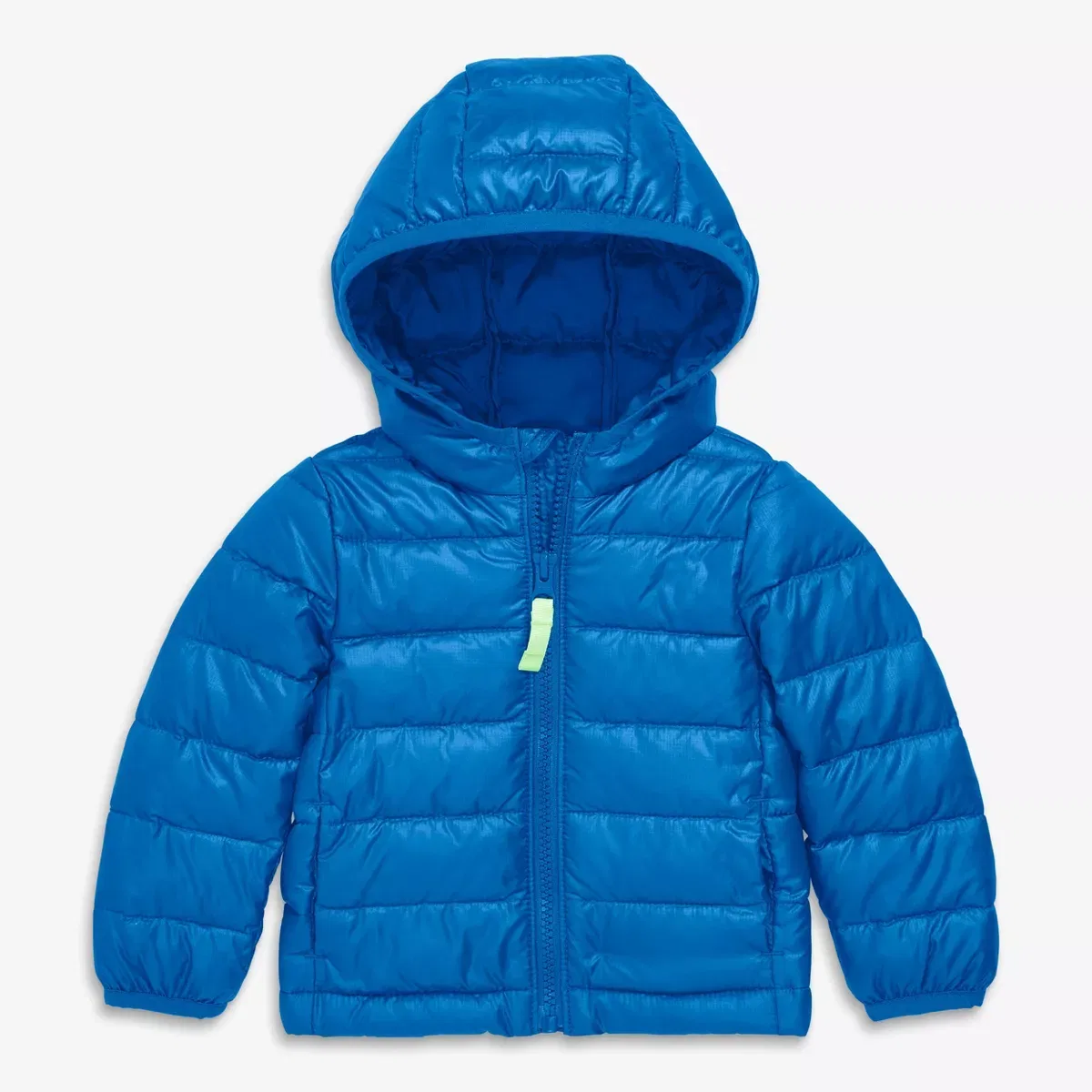 Детский пуховик легкий Primary Baby Lightweight Puffer Jacket, Primary, Fuchsia — фото 3