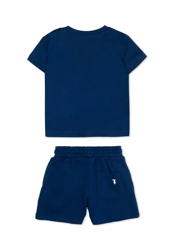 Комплект спортивных брюк с принтом Set Tru Trussardi Junior, синий — фото 2