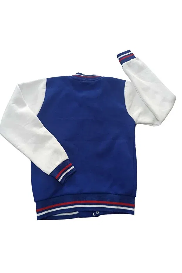Детская зимняя куртка для девочек с принтом College Jacket Akl, Blue — фото 3