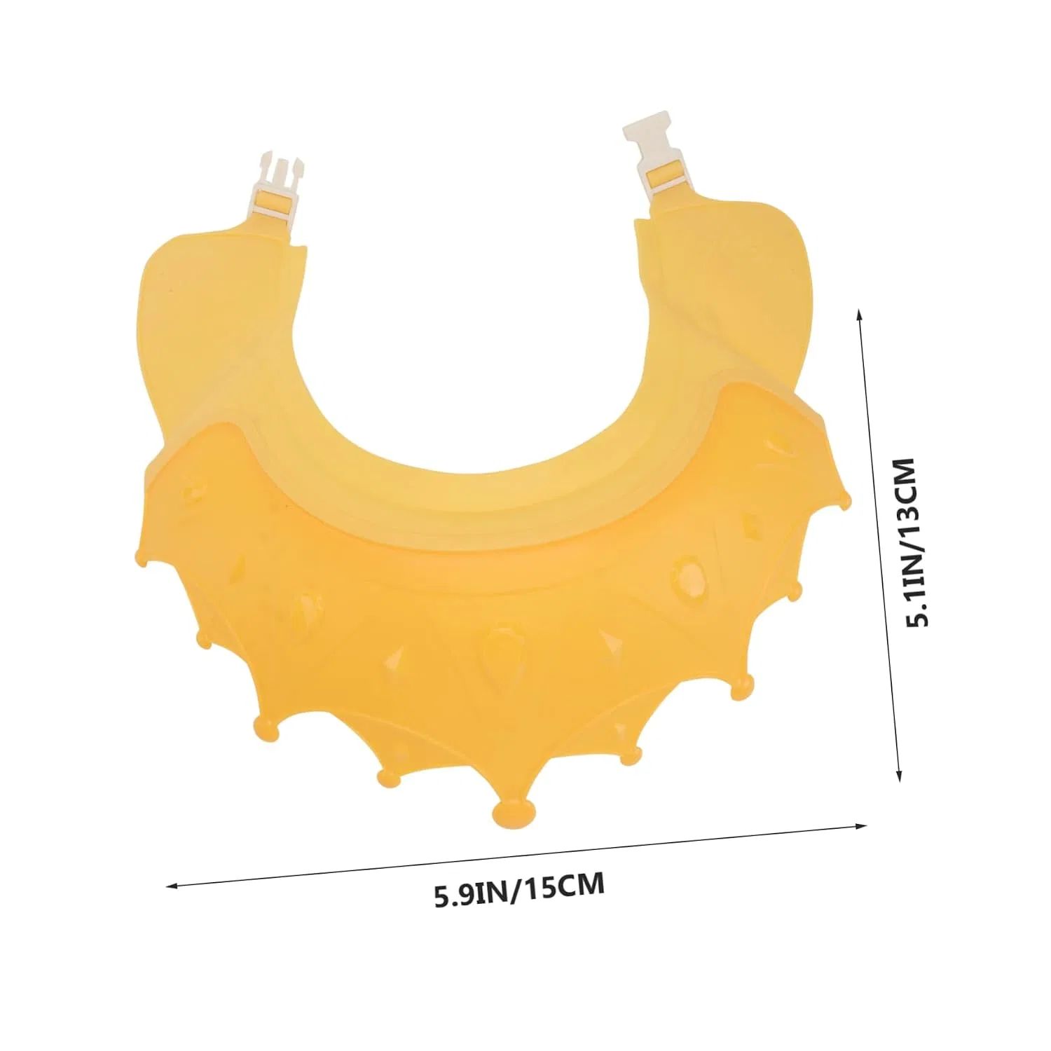 No brand Детская шапочка для душа, 6 штук, силикон, 15x13 см, Yellow — фото 2