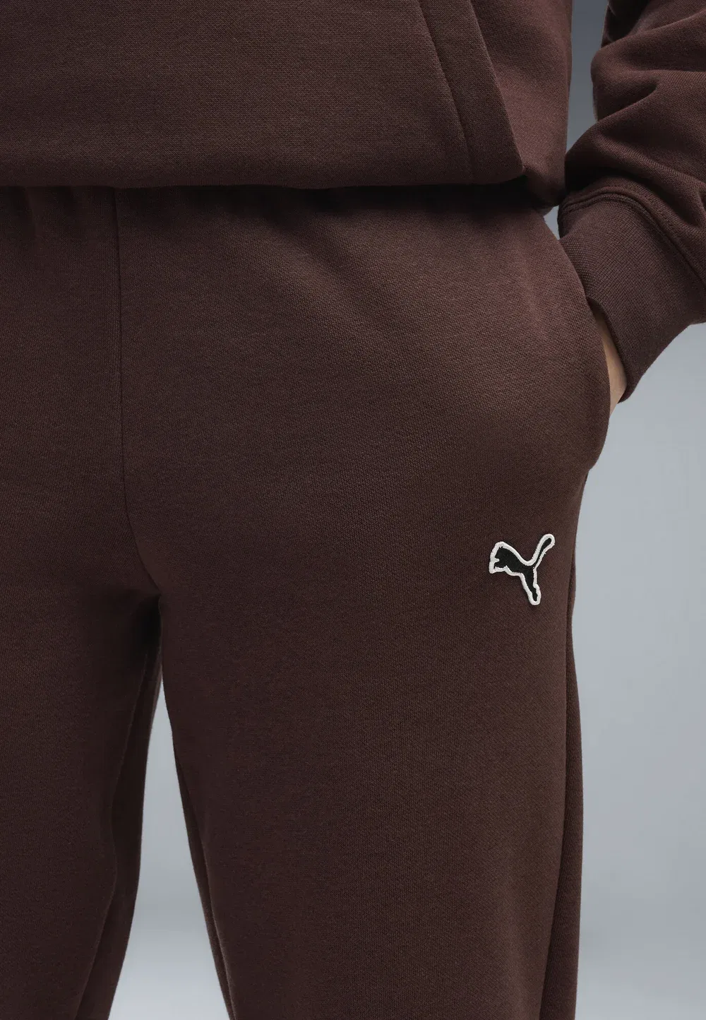 Спортивные штаны Essentials с высокой посадкой, унисекс Puma, Chocolate Fondue