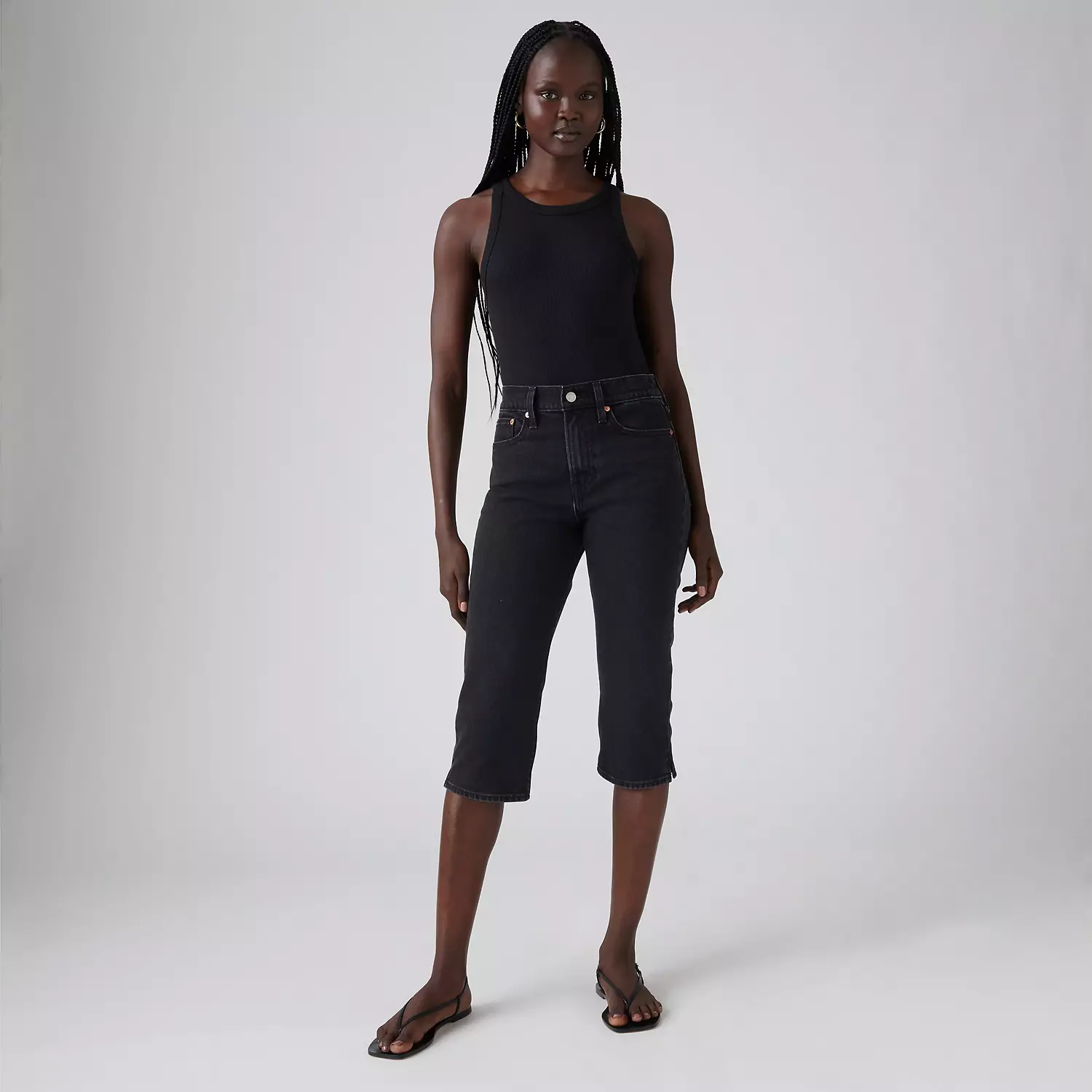 

Женские джинсы Wedgie Capri Levi's, цвет She's In The Zone - Black