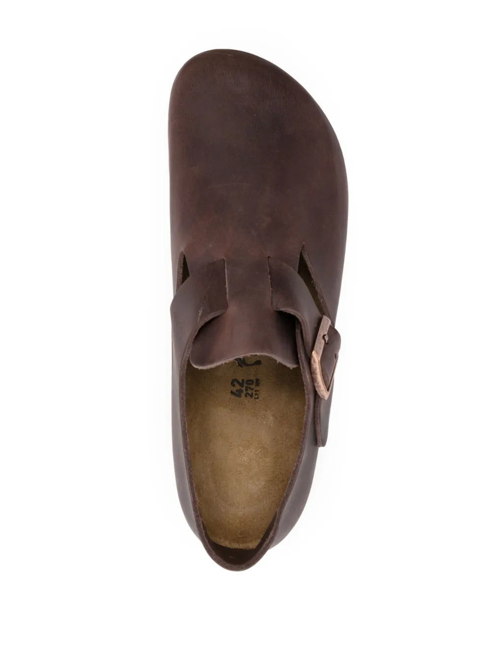 Лоферы London с закругленным носком BIRKENSTOCK, коричневый — фото 4
