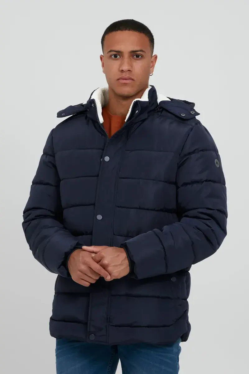 

Стеганое пальто из смесового материала "BLEND BHOuterwear", цвет морской волны