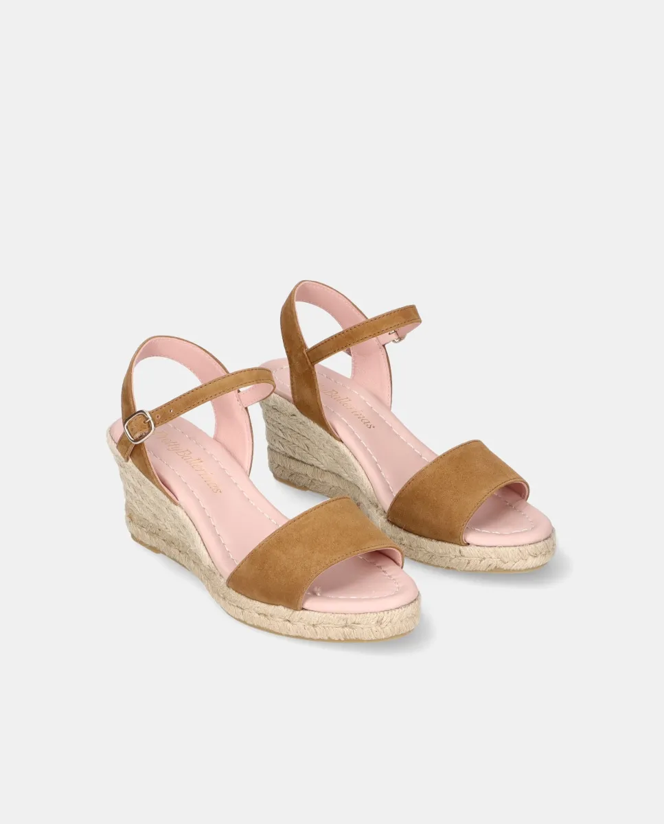 Женские альпаргаты Deborah из мягкой замши Pretty Ballerinas, коричневый — фото 2