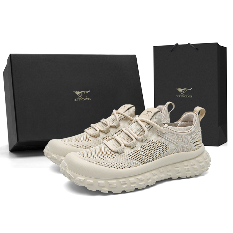 

SEPTWOLVES Низкие повседневные туфли мужские абрикос, цвет Apricot (Standard Leather Shoe Size)