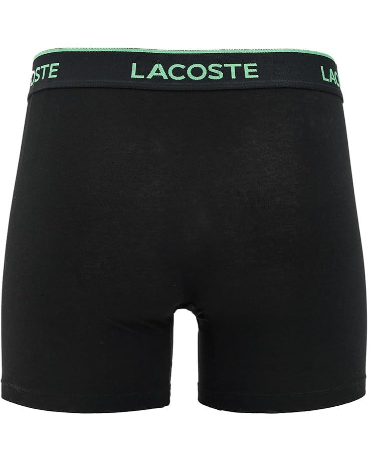 Мужские боксеры Lacoste 3-pack, черный/розовый/синий/зеленый — фото 3