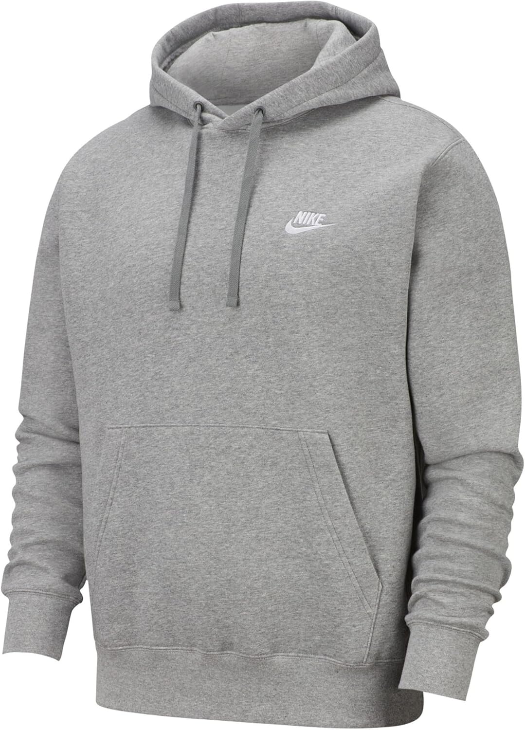 

Толстовка с капюшоном Nike Mens Sportswear Club, Dark Grey Heather/Mattelic Silver/White