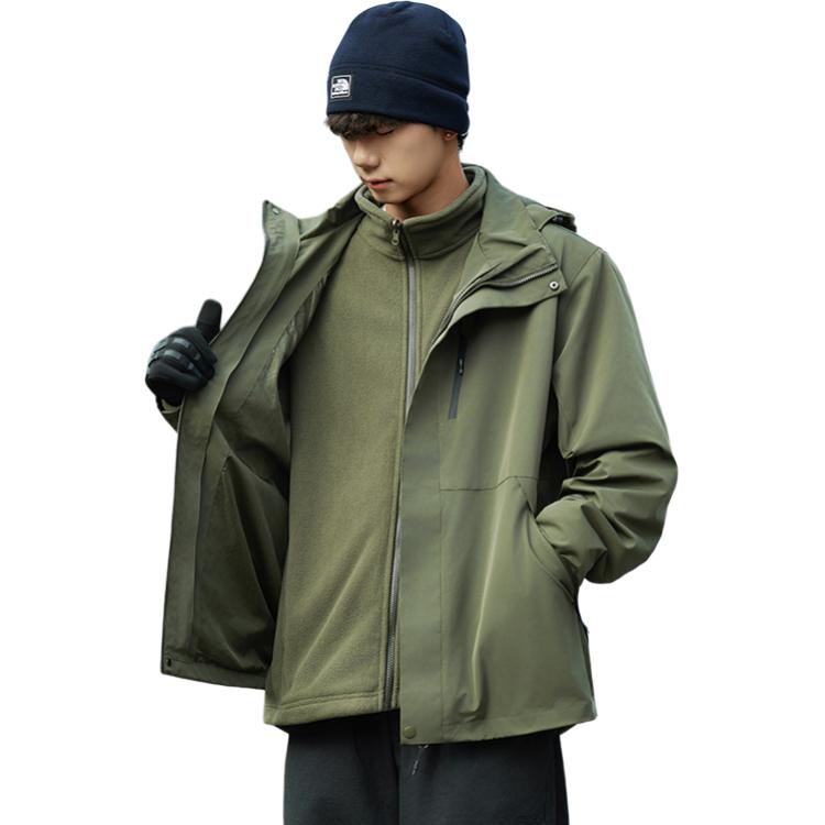 

WARRIOR Ветровка Unisex, 02 Army Green [3-in-1, polar fleece liner]