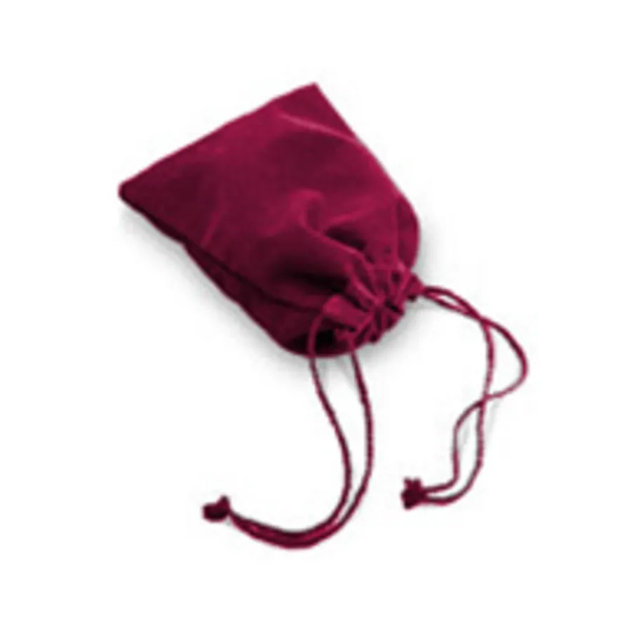 

Бордовая велюровая сумка для игральных костей (большая), Dice Bags (Chessex)