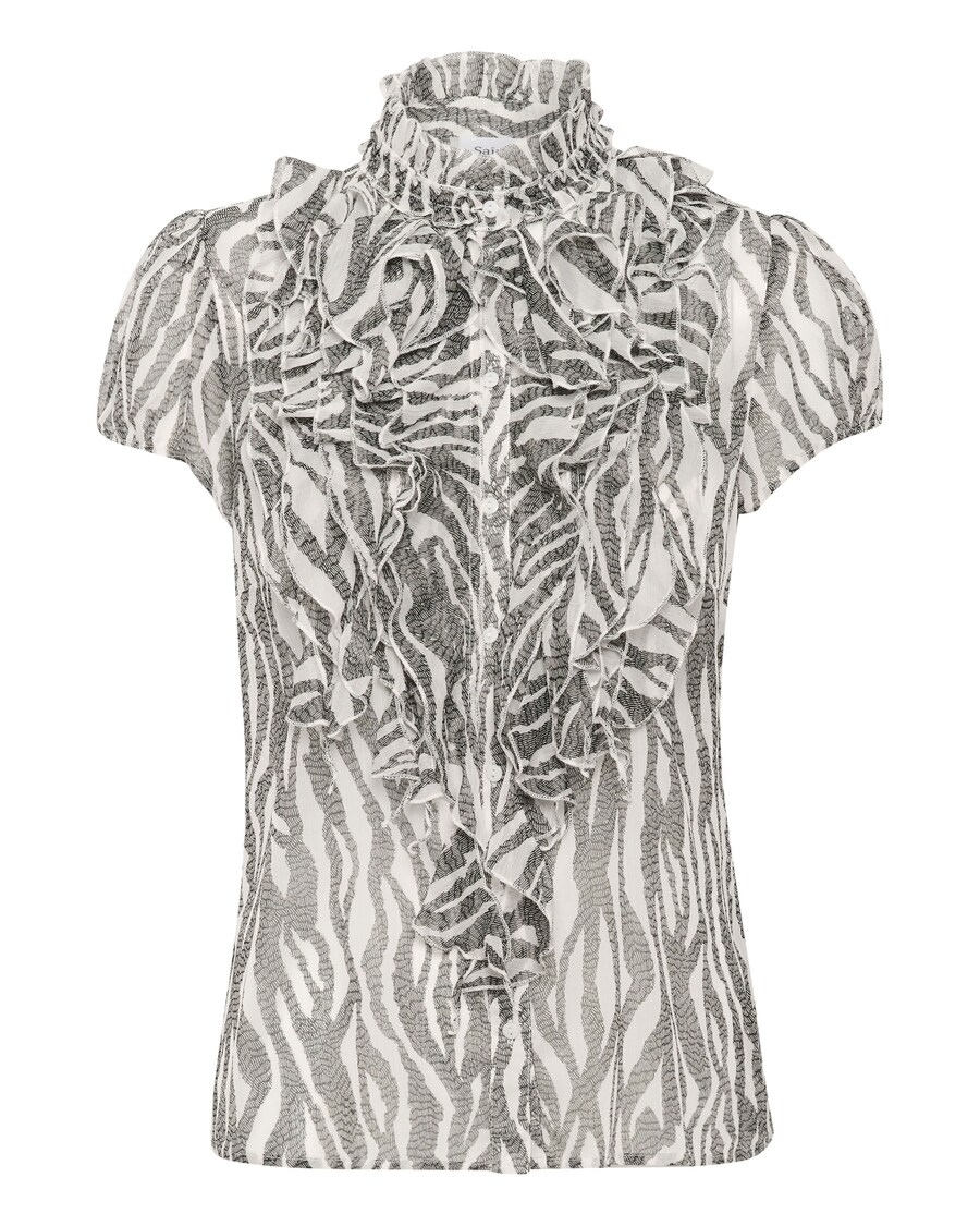 

Блузка с коротким рукавом SAINT TROPEZ Blouse Lilja, черный