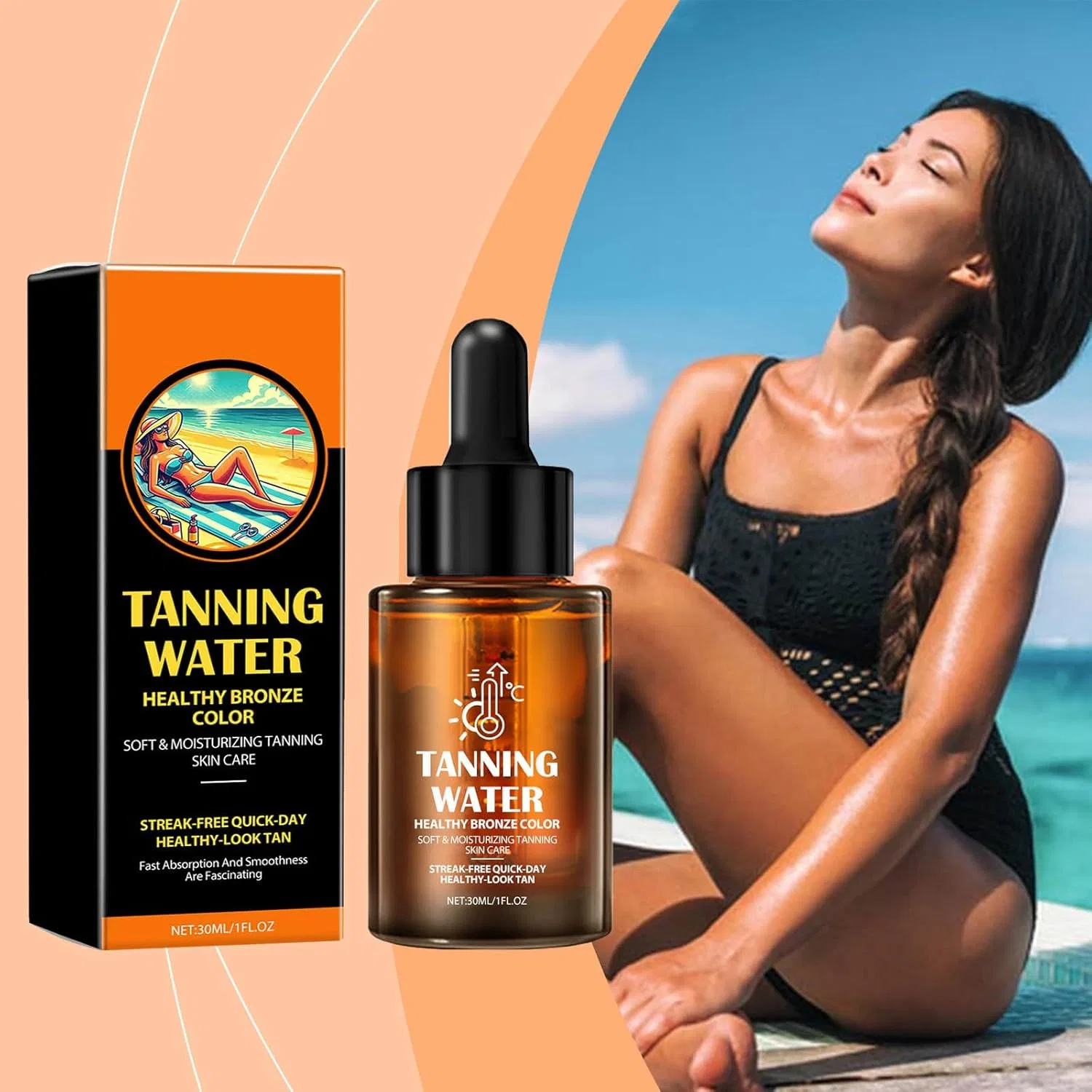 Лосьон для загара Natural & Organic Tanning Lotion, 30 мл Generic — фото 3