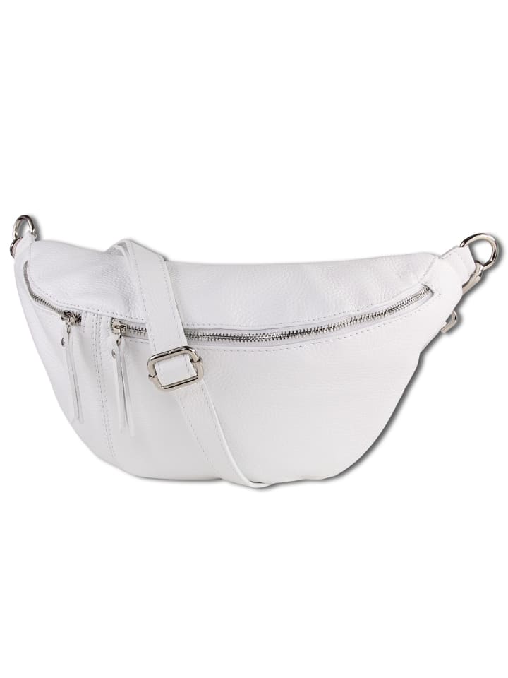 

Наплечная сумка Toscanto Gürteltasche Leder weiß ca. 37cm