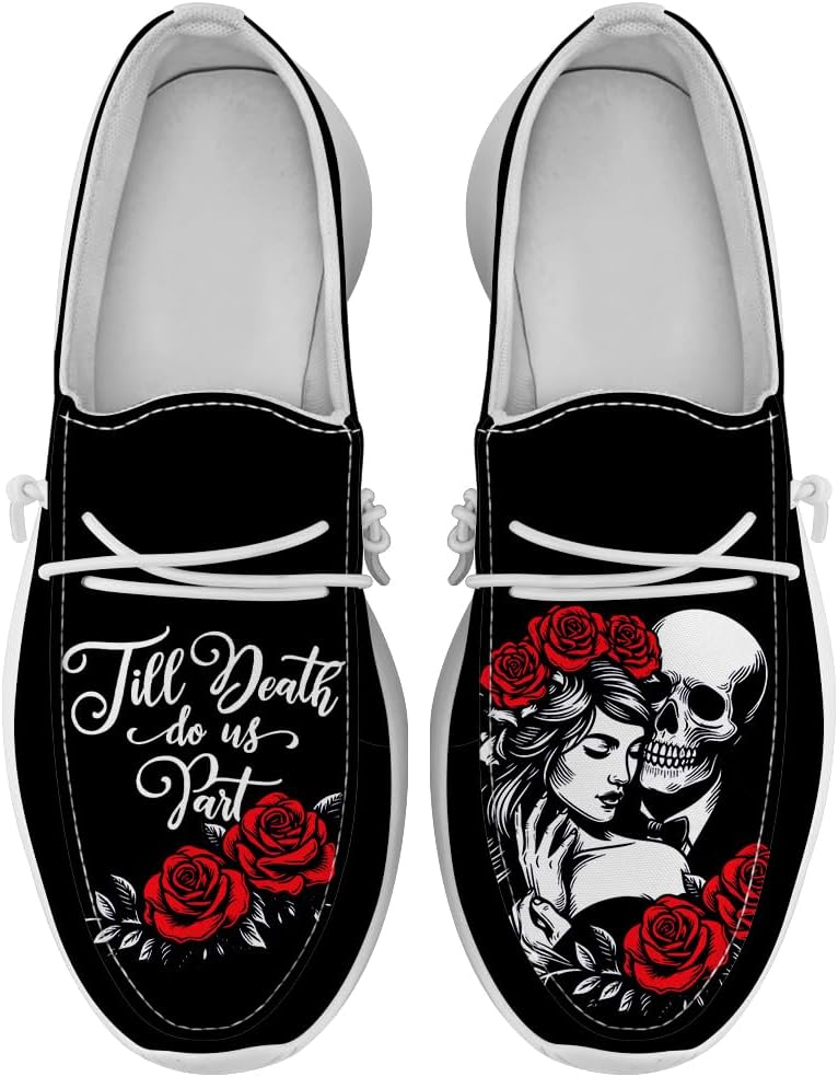 

Женские слипоны Quorax Skull для свадьбы, кроссовки розового цвета, подарки для пар