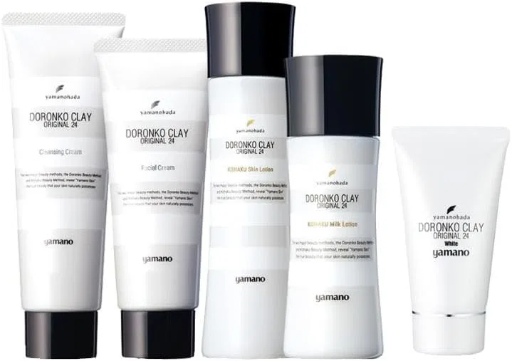 Набор для ухода за кожей Yamano Cleoli с KOHAKU 4 предмета, белая глина