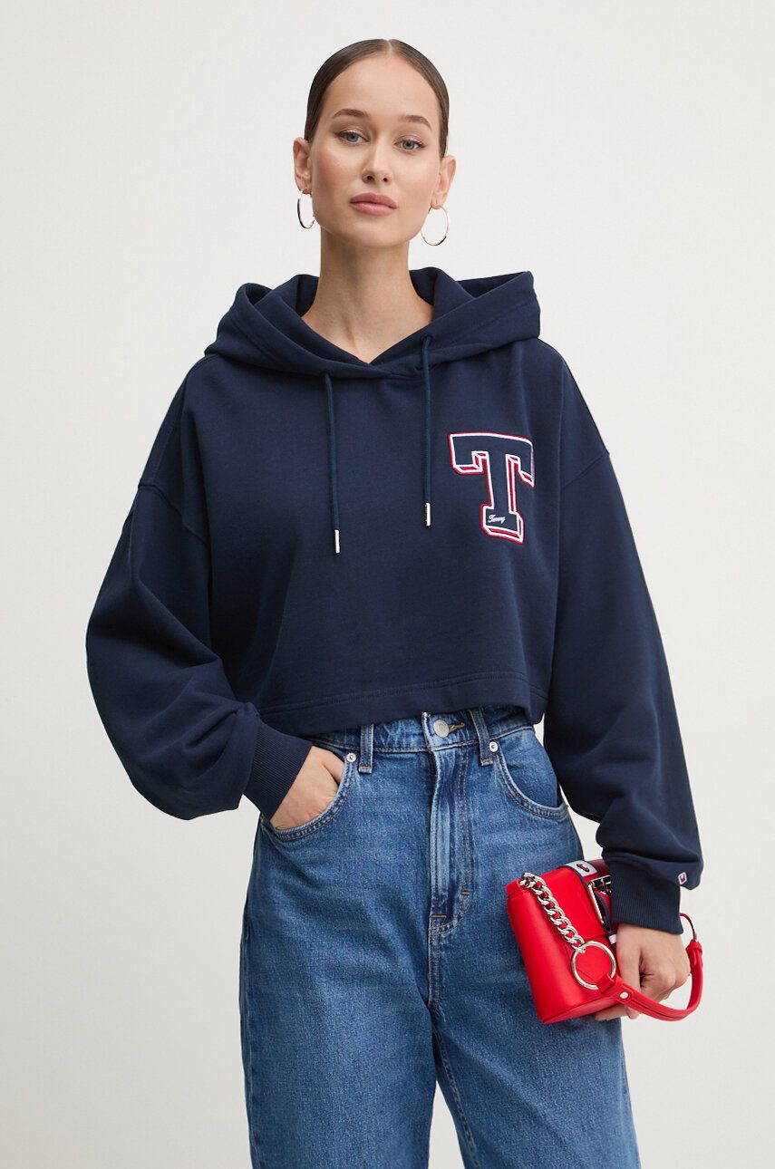 

Хлопковая толстовка Tommy Jeans, темно-синий
