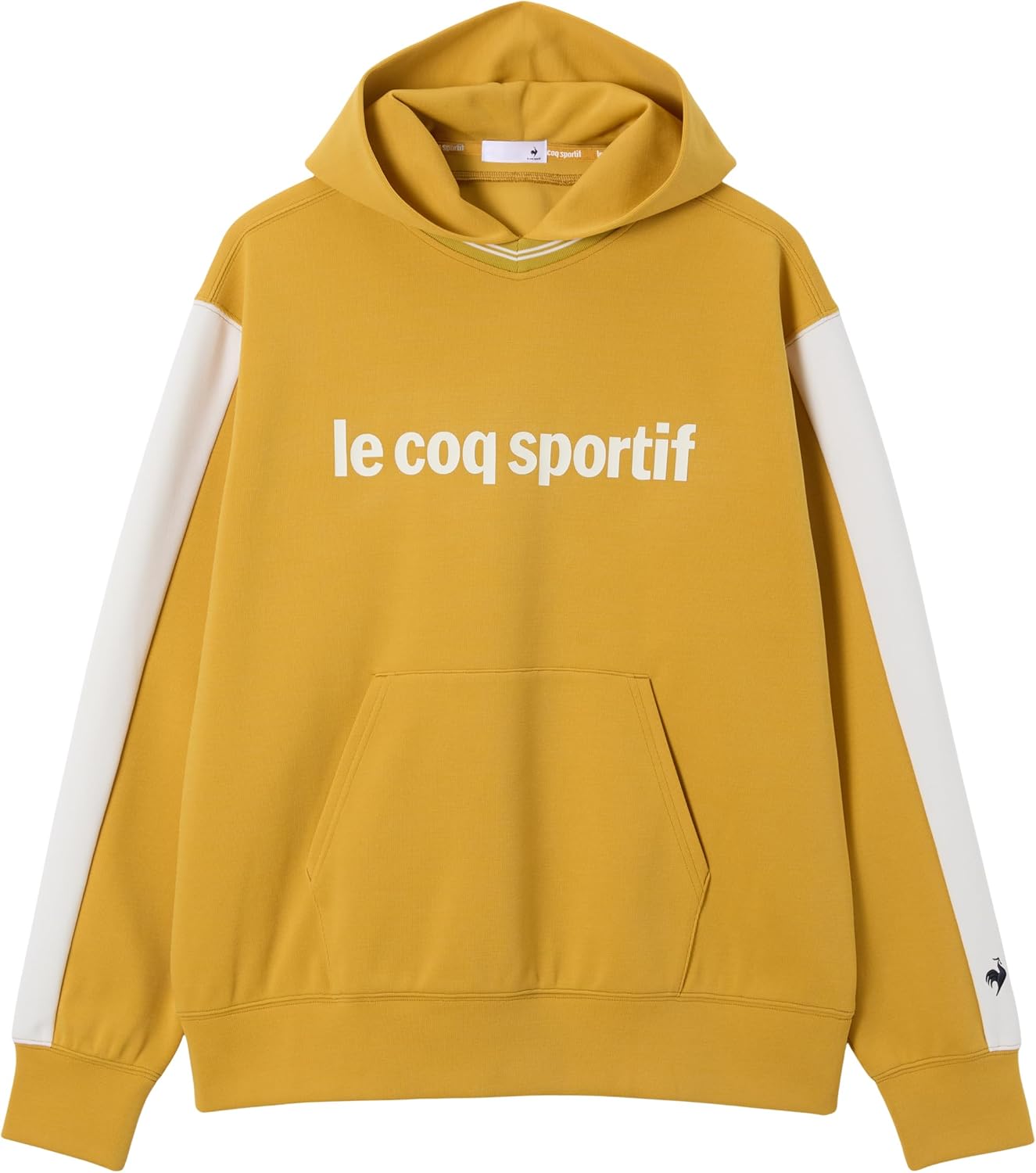 

Толстовка Le Coq Sportif, толстовка с капюшоном из полутонной вязки, без капюшона (круглый вырез), влагоотводящая, эластичная, размер L (мужской)