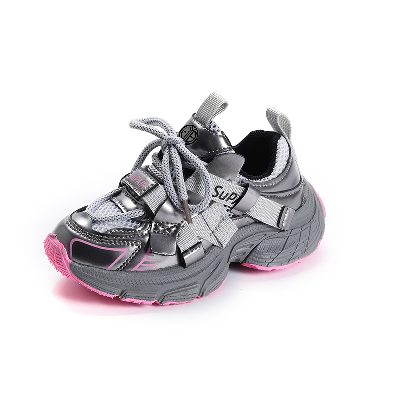 

Нескользящие и дышащие низкие детские кроссовки для бега Yi Jiabao, розовый