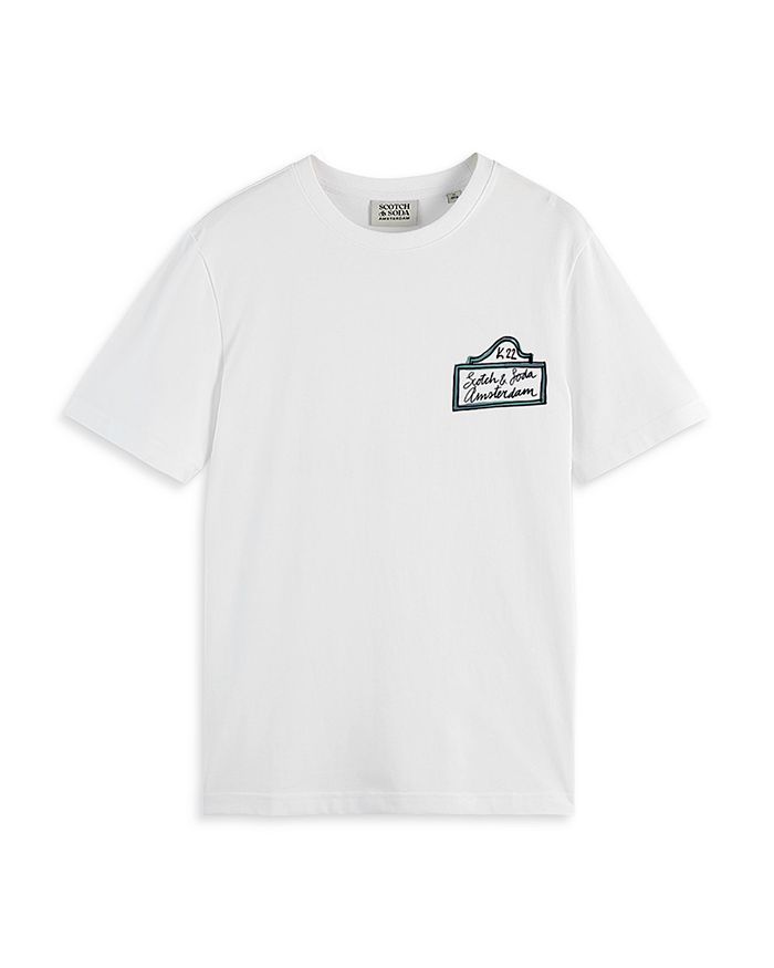 

Футболка Regular Fit с графическим логотипом Scotch & Soda, белый