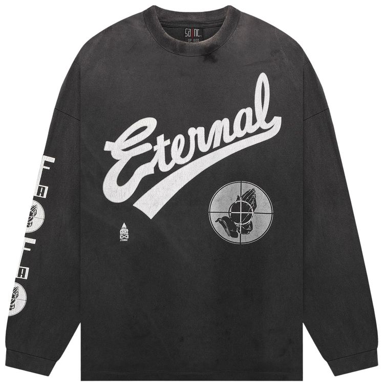 

Футболка SAINT Mxxxxxx x Fear Of God Long-Sleeve T-Shirt 'Black', черный
