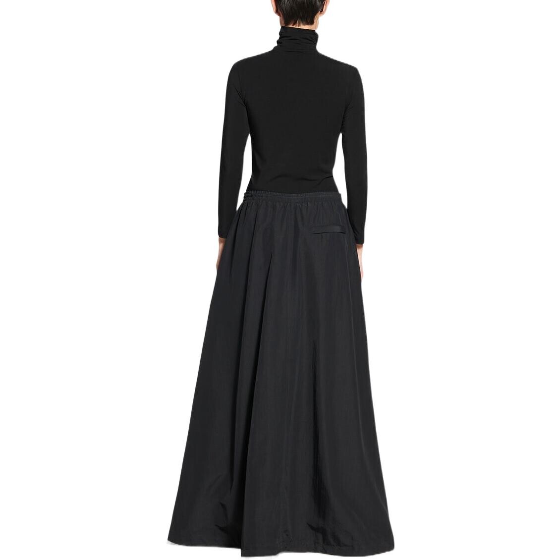 Длинная юбка Balenciaga, черный — фото 4