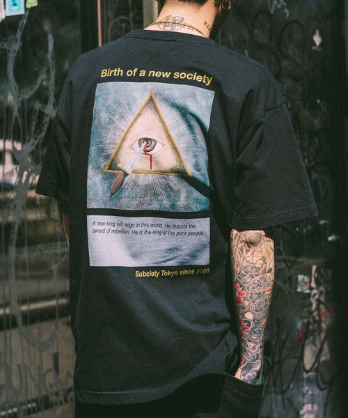 

Футболка с принтом Subciety, черный