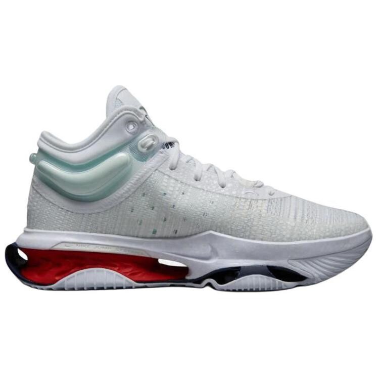 Баскетбольные кроссовки Air Zoom GT Jump 2 мужские, среднего размера, белые/красные/голубые Nike — фото 2