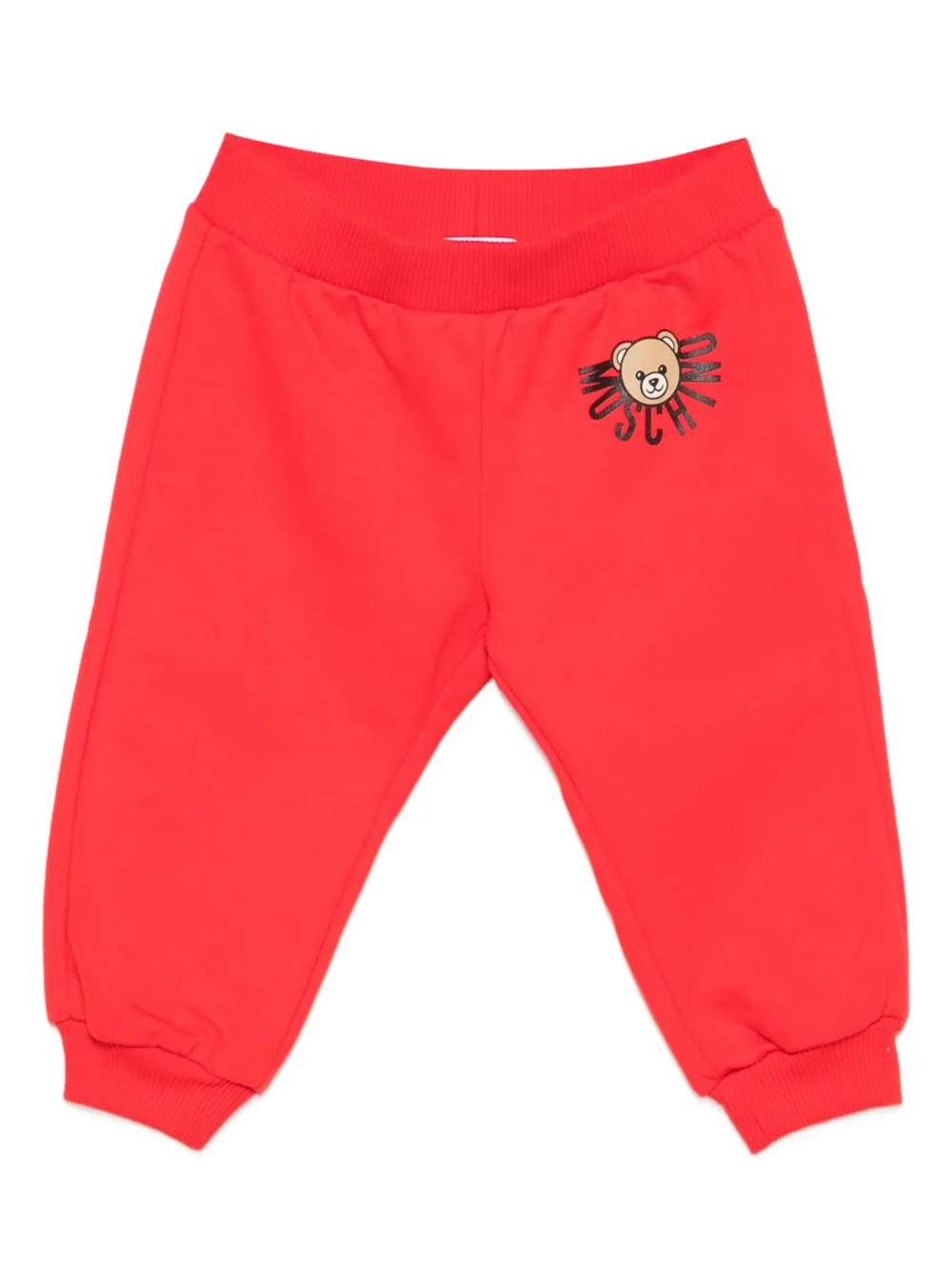 

Спортивные брюки с принтом Teddy Bear Moschino Kids, красный