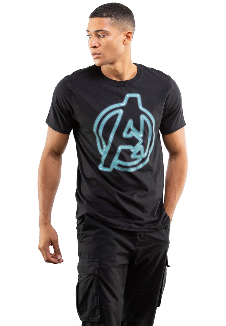 

Футболка с принтом AVENGERS NEON Marvel, черный