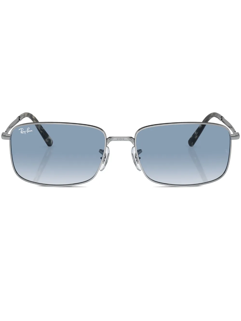 

Солнцезащитные очки в квадратной оправе с эффектом градиента Ray-Ban, серебряный